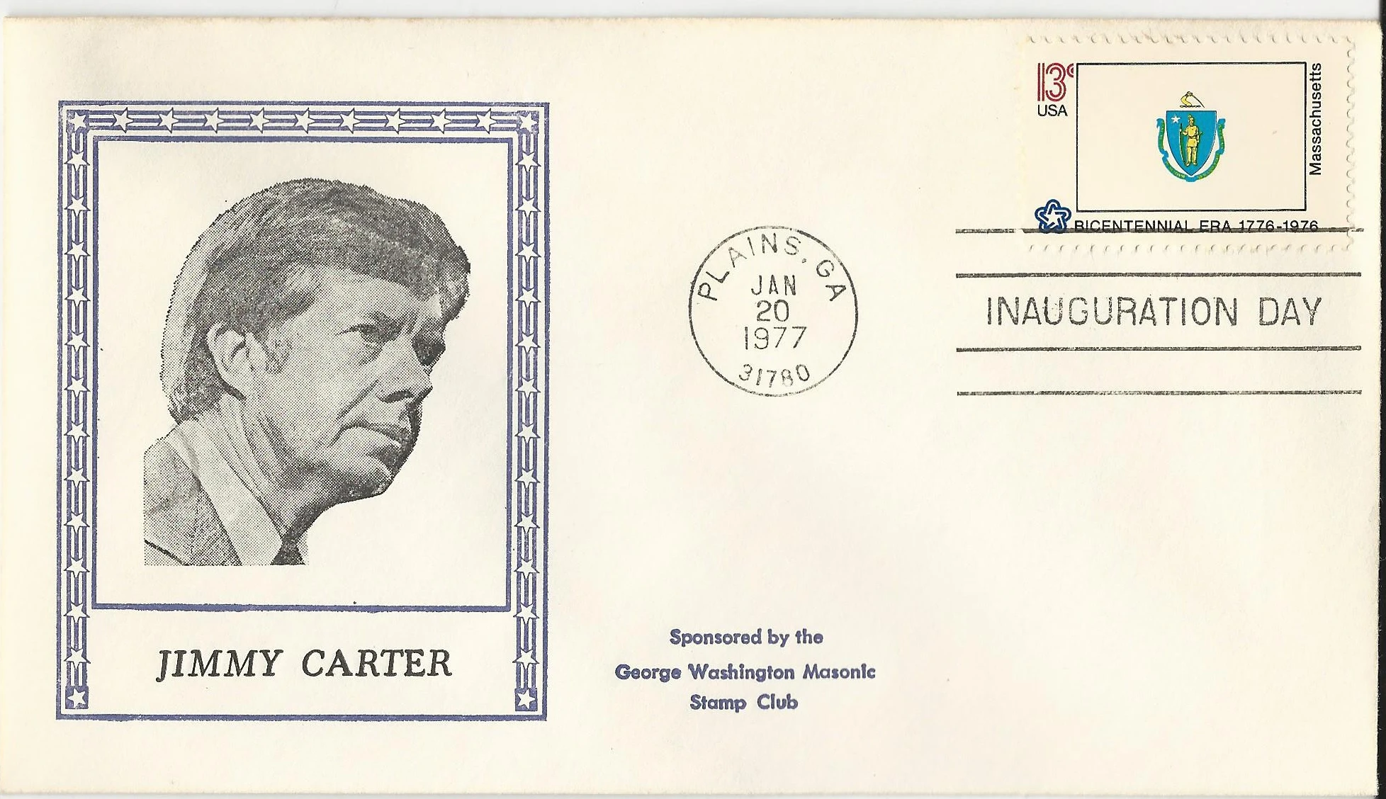Inauguration Jimmy Carter Postmark #1: Washington, DC —&hellip;